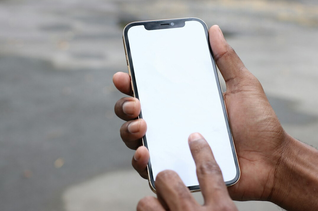 smartphone in hand